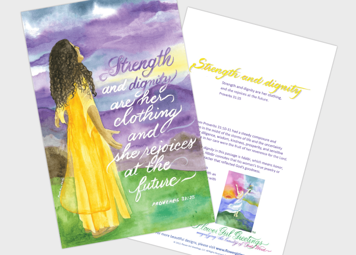 Strength and dignity Strength and dignity